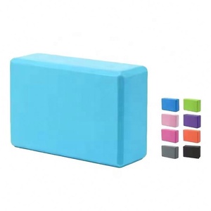 Bloc de yoga en mousse EVA Jinlangte pour l'entraînement de base et le fitness, multicolore, logo personnalisé, bloc de yoga en liège antidérapant - Product Image 2