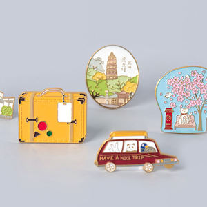 Villes touristiques de renommée mondiale aimants de réfrigérateur en métal aimants de réfrigérateur Souvenir adaptés aux cadeaux de <span class=keywords><strong>voyage</strong></span> - Product Image 6