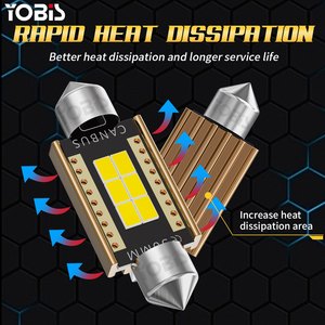 Ampoule LED YOBIS Super Bright C5W 6000K Blanc 31mm 36mm 39mm 41mm Festoon LED pour éclairage intérieur, lampe de lecture, éclairage de plaque <span class=keywords><strong>d</strong></span>'<span class=keywords><strong>immatriculation</strong></span> - Product Image 4