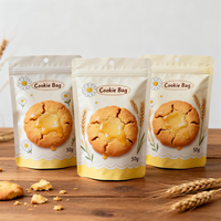 Sachet Doypack refermable avec fermeture éclair pour biscuits gourmands, qualité alimentaire, avec logo personnalisé, pour snacks et pépites de sucre, direct fabricant