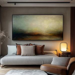 Arte Mural 3D, Cuadro Grande Horizontal Abstracto Minimalista Creativo sobre Lienzo para Decoración del Hogar y Galería - Product Image 5