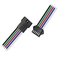 Cable de Conexión de Cobre Estañado Duradero, Modelo SM2.54, Terminales de Acoplamiento 2P, Longitud Personalizable, para Pantallas LED y Fuentes de Alimentación