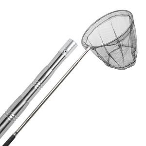 Nueva Red de Mano de Acero Inoxidable de 2.1 m, Red de Aterrizaje Plegable de Malla Pequeña, Herramientas <span class=keywords><strong>para</strong></span> <span class=keywords><strong>Atrapar</strong></span> Aves - Product Image 1