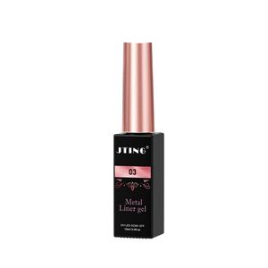 JTING Best Quality <b>Top</b> Material 12colors <b>Metallic</b> Liner Gel Polish Collection 12ml <b>Silver</b> Rose Gold Metal Gel Liner Nail Art - Product Image 6