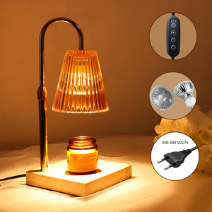 Calentador de Cera Eléctrico LUFU con Pantalla de Vidrio, Ajuste de Brillo Ascendente/Descendente, Lámpara Calentadora de Velas para Aromaterapia y Decoración del Hogar - Product Image 4
