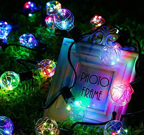 wholesale Garden decoration G40 Globe Copper Wire patio outdoor LED String Lights Hanging Led christmas Lighting