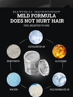 La pâte de texture mate d'argile de style de cheveux sans brillance à base d'eau parfaite absorbe rapidement