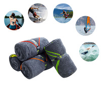 Serviette de sport en microfibre à séchage rapide avec sac de transport en filet pour la salle de sport et les voyages