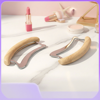 Outil de massage Gua Sha en bambou antidérapant, acier inoxydable, bois et métal pour le cou et le corps, outils IASTM en gros