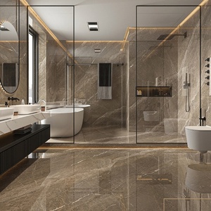 Işık lüks kaya döşeme arka plan duvar büyük seramik mermer kaya döşeme oturma odası Villa yer karoları için - Product Image 4