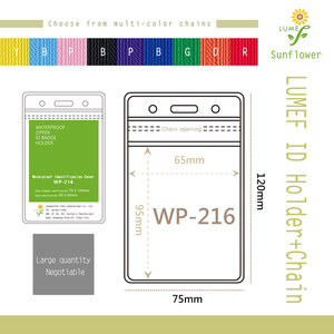 Porte-étiquette étanche avec fermeture éclair pour une protection ultime contre les éléments - Product Image 2
