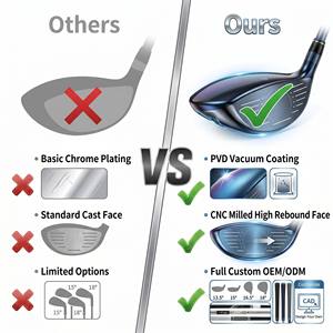 <span class=keywords><strong>Club</strong></span> de <span class=keywords><strong>golf</strong></span> en bois de fairway unisexe de haute qualité, personnalisé, pour droitier, avec manche <span class=keywords><strong>hybride</strong></span> en acier inoxydable - Product Image 5