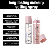 Échantillon de support de vaporisateur de réglage de maquillage végétalien personnalisé étanche 110ml longue tenue Spray fixateur de maquillage Dewy Glow