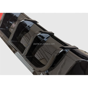 Difusor de labios de parachoques trasero ABS, versión de competición con luz para BMW G01 G08 <span class=keywords><strong>X3</strong></span> <span class=keywords><strong>M</strong></span> Sport <span class=keywords><strong>2022</strong></span> + aspecto de carbono, negro brillante - Product Image 5