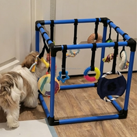 Aire de jeu pour chiots avec 16 jouets amovibles, centre d'activités interactif d'enrichissement et d'entraînement intérieur pour chiots