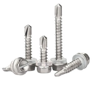Tornillos para Madera de Acero Inoxidable 304 al por Mayor, Tornillos para Terraza de Cabeza Plana con Vástago Moleteado Tipo 17 Puntas para Madera Dura - Product Image 5