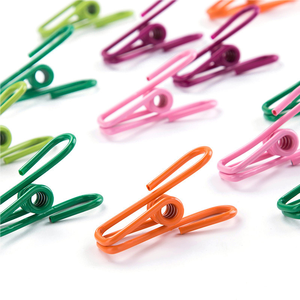 Pinces à Linge Colorées Antidérapantes Antirouille et Résistantes au Vent, Clips Polyvalents en Fil Métallique Gainé de <span class=keywords><strong>Plastique</strong></span>, Accessoires pour Cintres - Product Image 3