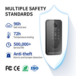 Cerradura de puerta de diseño personalizado OYO para puerta de madera sin llave biométrica al aire libre contraseña electrónica aplicación huella digital puerta inteligente <span class=keywords><strong>Loc</strong></span> - Product Image 2