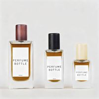 Flacon de parfum 30ml 50ml 100ml avec couvercle en bois personnalisé, diffuseur et vaporisateur en verre