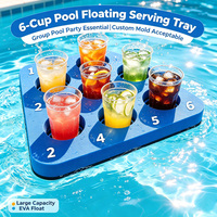 Premium Großhandel Gestanzte EVA-Schwimmbecherablage – Kundenspezifische Farbe, Wasserdichtes Getränkegestell für Pool, Spa, Strandparty – OEM-Großlieferung