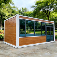 Maison conteneur préfabriquée mobile de 20 pieds pour camp pétrolier, bureau prêt à l'emploi, bureau portable, maison de luxe