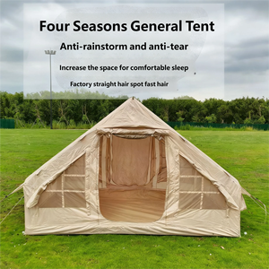 Inflatable Camping Air <b>Tent</b> Automatic Quick-Setup Waterproof Windproof Three-season Oxford Cabin Mesh Chimney Window Single - Product Image 4