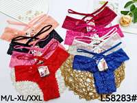 0,49 Dollar Modell Las116 Spitze Transparente Schöne Erwachsenen-Damenunterwäsche Sexy Damenslips, Verschiedene Farben Gemischt