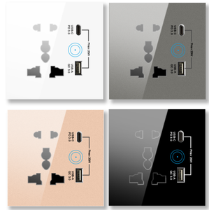 Prise murale universelle intelligente Tuya pour la domotique, avec charge rapide USB et Type-C, compatible Wifi et Zigbee, modèle 2026 - Product Image 1