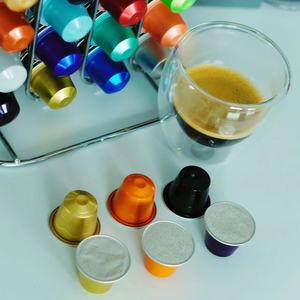 Récipient vide jetable en papier d'aluminium personnalisé nouvelle tasse de capsules de café avec couvercle <span class=keywords><strong>compatible</strong></span> avec les cafetières - Product Image 5