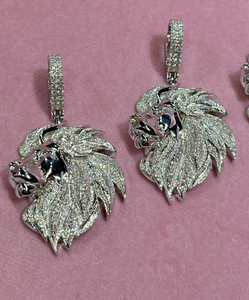 Pendentif personnalisé de luxe en argent sterling 925 avec moissanite, style hip-hop, collier avec lettres de rappeur, style diamant glacé, personnalisable - Product Image 2