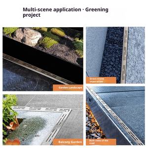 201 304 316ステンレス鋼の床排水バスルームバルコニー/中庭-耐腐食性軽量カスタマイズサイズ排水溝 - Product Image 4