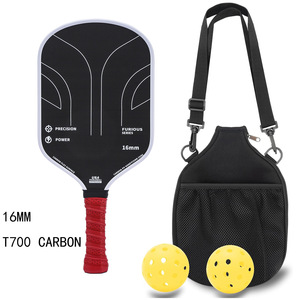 Pala de Pickleball de Fibra de Carbono T700 de 16 mm Aprobada por la USAPA con Bolsa de Transporte y Pelotas - Product Image 5