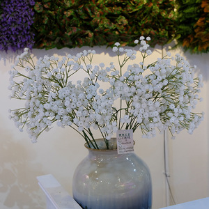 B025A Fleurs artificielles en soie bleu clair effet ciel étoilé, haute simulation, pour décoration de mariage et d'intérieur - Product Image 2