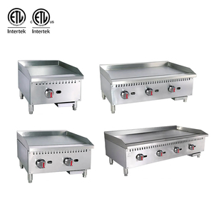 ETL nhà hàng thương mại Tùy chỉnh tự động 1 2 3 <span class=keywords><strong>4</strong></span> Burner Countertop không dính khí Teppanyaki BBQ vỉ nướng nướng thép không gỉ - Product Image 1