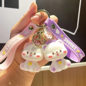 New Design <strong>3D</strong> PVC Kawaii Cute Cartoon Doll <strong>Keychain</strong> <strong>Customized</strong> <strong>Keychain</strong> Animal <strong>Rubber</strong> <strong>Keychain</strong> Car Key Pendant - Product Image 4