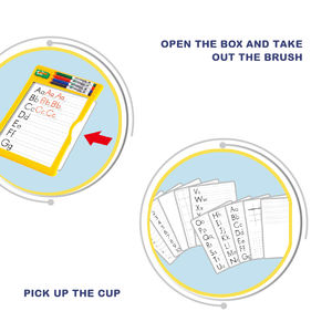 儿童书写垫可更换画板与工具可擦写重复拼写字母使用儿童绘画玩具 - Product Image 3