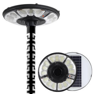 Lampe mobile solaire UFO IP66 étanche LED <span class=keywords><strong>éclairage</strong></span> à haut <span class=keywords><strong>poteau</strong></span> <span class=keywords><strong>extérieur</strong></span> rond maison villa jardin <span class=keywords><strong>terrasse</strong></span> - Product Image 5