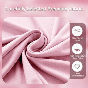 Copertura per fondale in tessuto rosa a forma di arco rotondo per matrimoni, feste e sale per eventi - Product Image 3