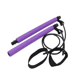 Sức sống Điện Bánh Bán Buôn Giá Rẻ Pilates Thanh Kit Tập Thể Dục Yoga Stick Xách Tay Cho Tổng Cơ Thể Tập Thể Dục Thanh