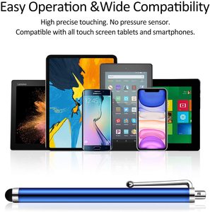 REXIAO RX-TP07 Metal <strong>Tablet</strong> Pen Clip Stylus Replaceable Nib Active Sensing Technology Soft <strong>Touch</strong> Capacitive <strong>Touch</strong> <strong>Screen</strong> for - Product Image 3