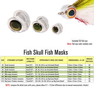 Cabezas de Pesca Transparentes para Atado de Moscas con Ojos 3D, Cabezas de Pesca Suspendidas para Agua Salada, Repuesto para Atado de Moscas con Curado UV - Product Image 2