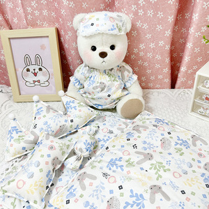 Juego de Ropa de Cama con Orejas de Conejo, Gorro de Noche, Máscara de Ojos, 30cm, Vestido de Oso Lena, Accesorios de Ropa de Cumpleaños para Niños - Product Image 4