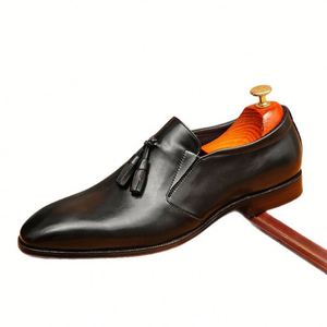 Chaussures habillées formelles Brock pour hommes, style britannique, en cuir véritable, respirantes, imperméables, avec maille, pour mariage printanier - Product Image 3