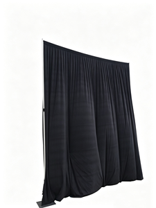 Wholesale Professional Pipe and Drape Exhibition <b>Stands</b> Adjustable Aluminum Frame Stage <b>Backdrop</b> Decoration Pipe Drape - Product Image 1