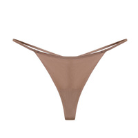 Culottes string sexy à fines bretelles sans couture avec boucle anneau, en nylon et coton, directement de l'usine, étiquette personnalisée, service OEM ODM tout-en-un pour marques