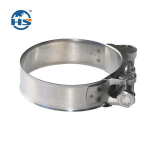 Single <b>T</b>-<b>bolts</b> Galvanized Steel Super Power Hose Clamp Industrial Grade Stainless Steel Abrazadera - Product Image 4