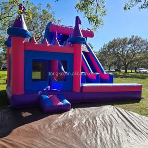 Lâu Đài bơm hơi thiết kế mới nhất trượt đôi bouncy nhảy lâu đài Kho Giá - Product Image 2