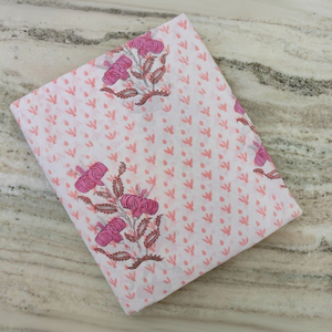 Floral <b>Print</b> <b>Block</b> Printed Cotton Fabric Eco Friendly Reusable Floral Custom <b>Print</b> Hand <b>Block</b> <b>print</b> Fabric Bulk Order Supplier - Product Image 1