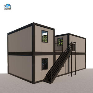 Современная двухэтажная красивая вилла отель контейнерный дом размещение все-в-одном сборный плоский контейнерный дом - Product Image 3