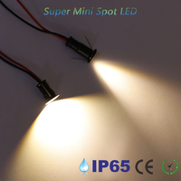Mini projecteur encastré super compact 12V 0.5W à intensité variable IP65 en aluminium pour voiture, KTV, bar, chambre, escalier
